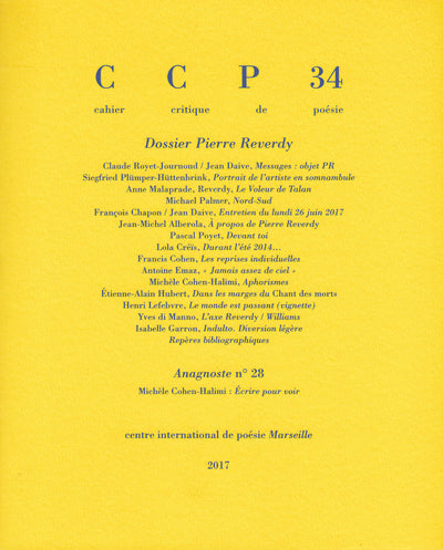 Cahier critique de poésie