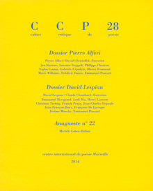 Cahier critique de poésie