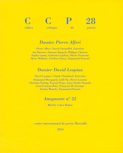 Cahier critique de poésie