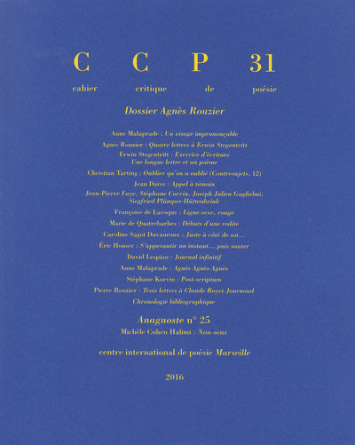 Cahier critique de poésie