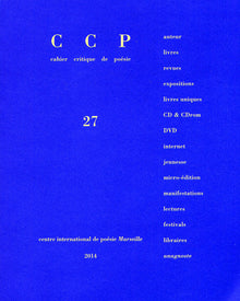 Cahier critique de poésie