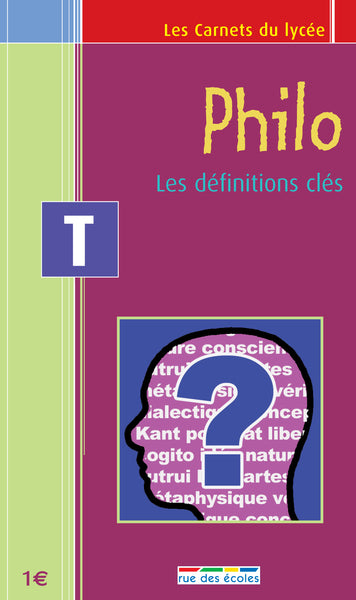 Philo définitions - Carnet terminale