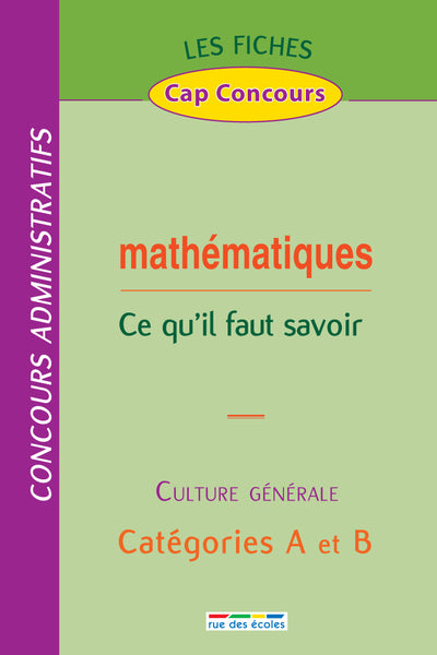 Fiches maths catégories A et B