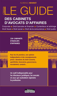 Le guide des cabinets d'avocats d'affaires