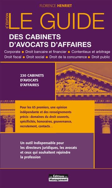 Le guide des cabinets d'avocats d'affaires