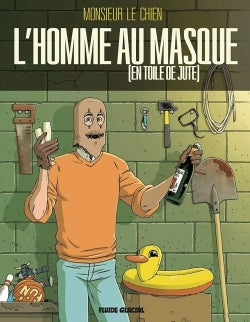 L'Homme au masque en toile de jute