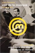 Répertoire des stages musiques et danses Juin - Novembre 1996