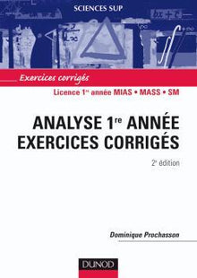 Mathématiques - Exercices corrigés - Analyse 1e année