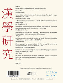 Études chinoises, XLI-XLII