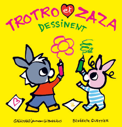 Trotro et Zaza dessinent