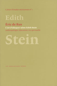 L'art d'éduquer selon Édith Stein