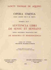 Sentencia Libri de Sensu (De Memoria) T2