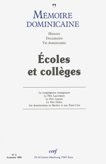 Mémoire dominicaine - Ecoles et collèges