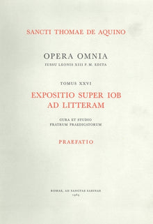 Expositio super Iob ad litteram - Tome 26