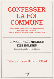 Confesser la foi commune