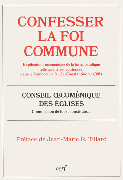 Confesser la foi commune