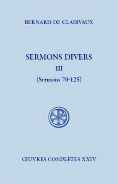 Sermons divers, III