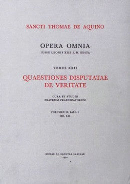 QUAESTIONES DISPUTATAE DE VERITATE - TOME 22