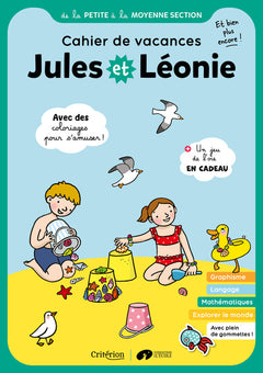 Cahier de vacances Jules et Léonie de la PS à la MS