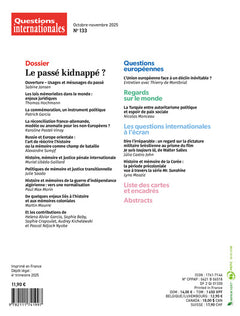 Le passé kidnappé ?