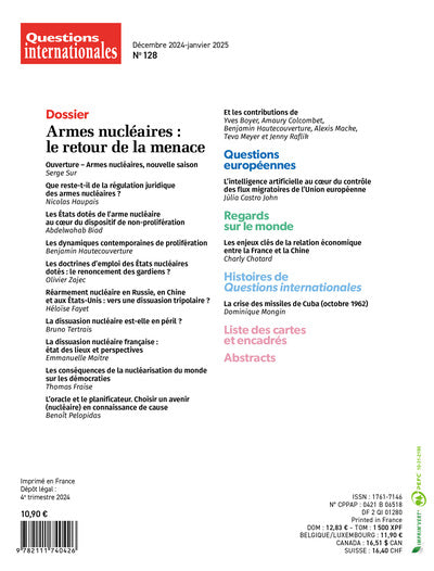 Armes nucléaires : le retour de la menace