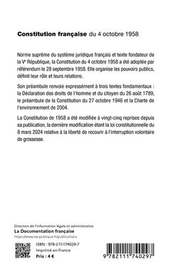 Constitution française du 4 octobre 1958