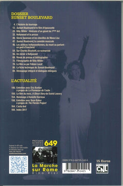 L'Avant-Scene Cinema N°648 Sunset Boulevard Decembre 2017