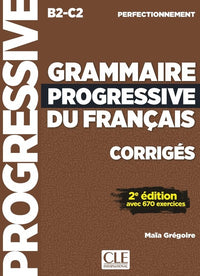 Corrigés Grammaire progressive niveau perfectionnement