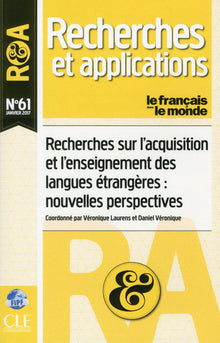 Recherches et applications - numéro 61