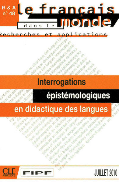 Interrogations épistémologiques en didactique des langues