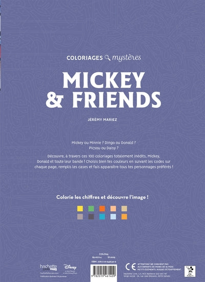 Coloriages mystères Disney Mickey and friends