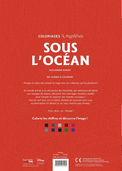 Coloriages mystères Disney - Sous l'océan