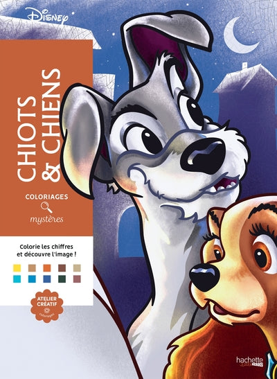 Coloriages mystères Disney Chiots et chiens