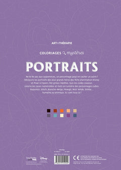 Coloriages mystères Disney - Portraits (trompe l'oeil)