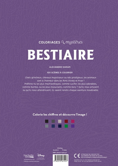 Coloriages mystères Disney - Bestiaire