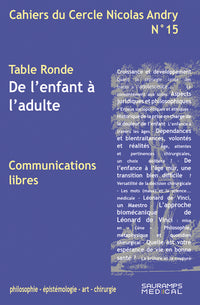 Cahiers du Cercle Nicolas Andry n°15