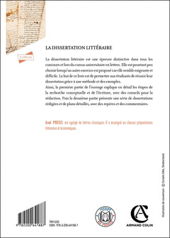 La dissertation littéraire