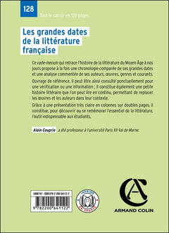 Les grandes dates de la littérature française