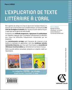 L'explication de texte littéraire à l'oral - 2e éd.