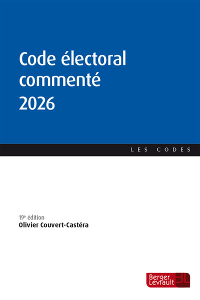 Code électoral commenté 2026