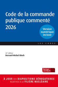 Code de la commande publique commenté 2026 (24e éd.)