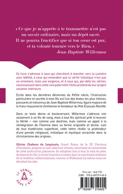 Méditation vivante sur la Lettre à mon fils de Jean-Baptiste Willermoz