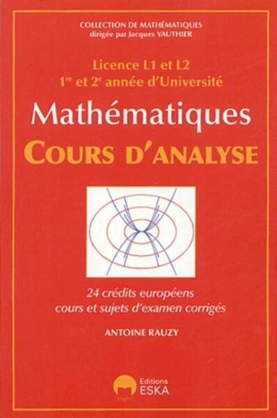Cours d'analyse licence L1 et L2