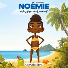 Noémie à la plage du Diamant