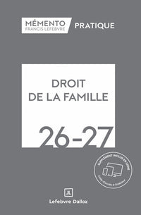 Mémento Droit de la famille 2026-2027