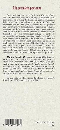 A la première personne. Rébecca et Silvio