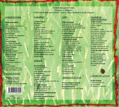 Hibiscus rouge et le jardin fleuri