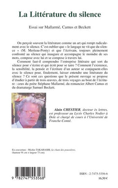 La littérature du silence
