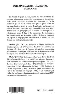 PARLONS L'ARABE DIALECTAL MAROCAIN