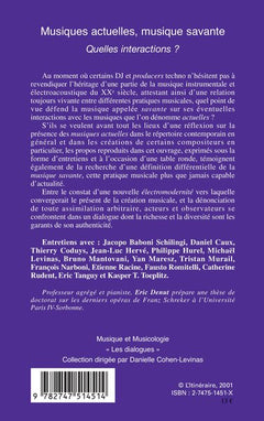 Musiques actuelles, musique savante, quelles interactions